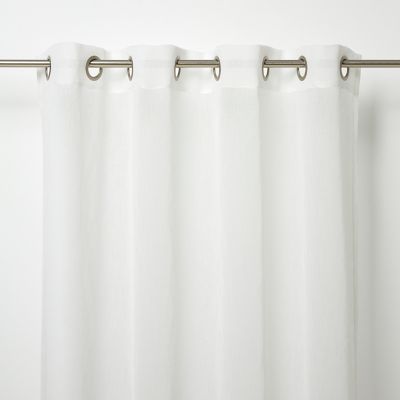 GoodHome - Voilage GoodHome Yena blanc cassé l.140 x H.260 cm