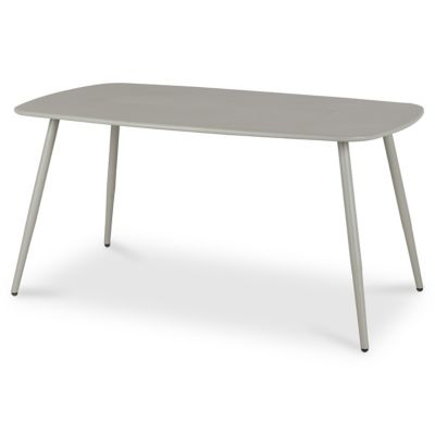 Table de jardin en métal Dorsey muscade 150 x 85 cm