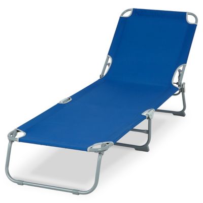 Bain De Soleil Metal Et Toile Curacao Bleu Saphir Castorama