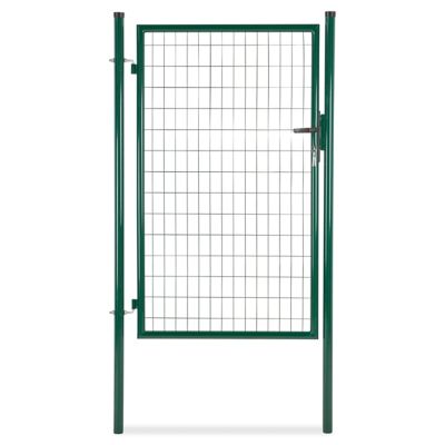 Portillon pour clôture grillagée à poteaux ronds vert 100 x h.150 cm