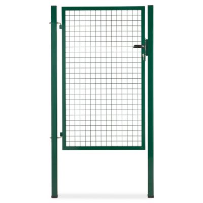 Portillon pour clôture grillagée à poteaux carrés Blooma vert 100 x h.150 cm