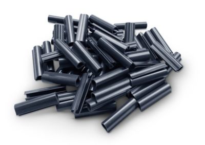 100 clips de fixation lamelles occultation gris Blooma