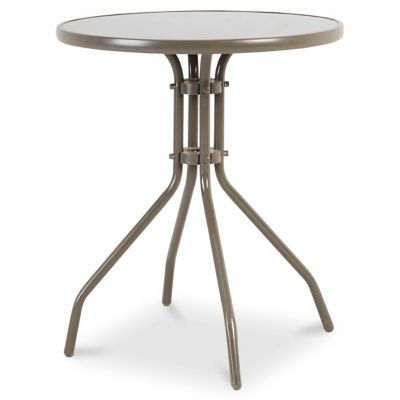 Table de jardin ronde Blooma Bari grise ø60 cm  Castorama