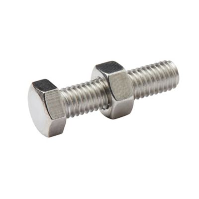 10 boulons tête héxagonale inox 5 x 20 mm