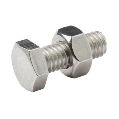 10 boulons tête héxagonale inox 6 x 16 mm