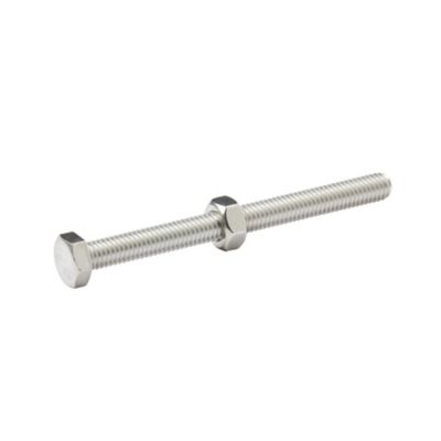 10 boulons tête héxagonale inox 6 x 70 mm