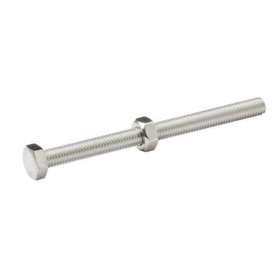 10 boulons tête héxagonale inox 6 x 80 mm