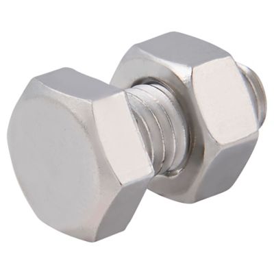 10 boulons tête héxagonale inox 8 x 16 mm