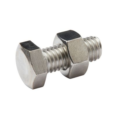 10 boulons tête héxagonale inox 8 x 20 mm