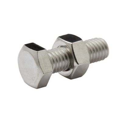 10 boulons tête héxagonale inox 8 x 25 mm
