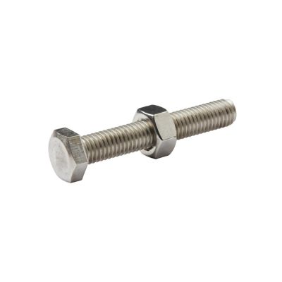 10 boulons tête héxagonale inox 8 x 50 mm