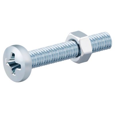 Diall - 20 vis métaux acier zingué 5 x 30 mm