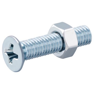 Diall - 20 vis métaux tête fraisée acier zingué 3 x 16 mm