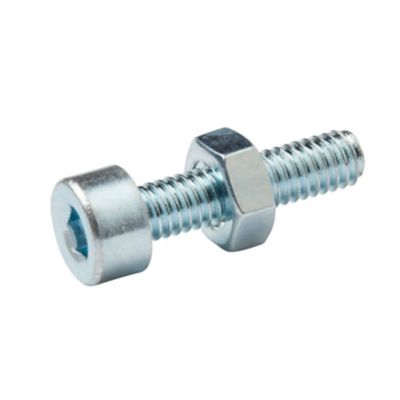 20 boulons tête cylindrique acier zingué 4 x 16 mm