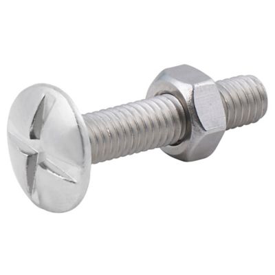 Diall - 10 boulons poêlier inox A2 6 x 30 mm