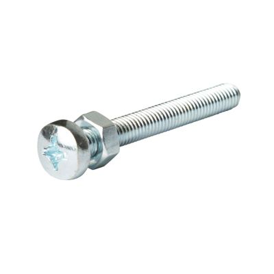 Diall - 20 vis à métaux acier zingué 4 x 70 mm