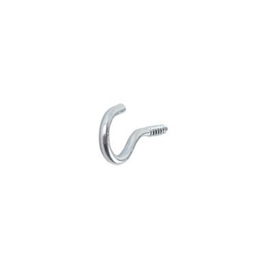 Diall - Crochet rond à visser en acier zingué 25x15 mm - 4 pièces