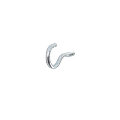 Diall - Crochet rond à visser en acier zingué 30x15 mm - 4 pièces