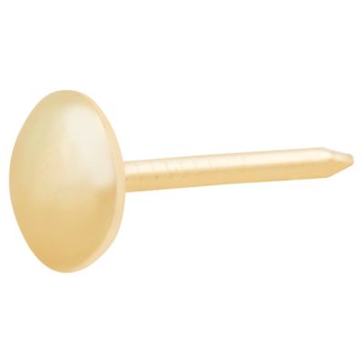 Diall - Clous tapissiers en acier plaqués en laiton 8 x 17 mm - 50 pièces