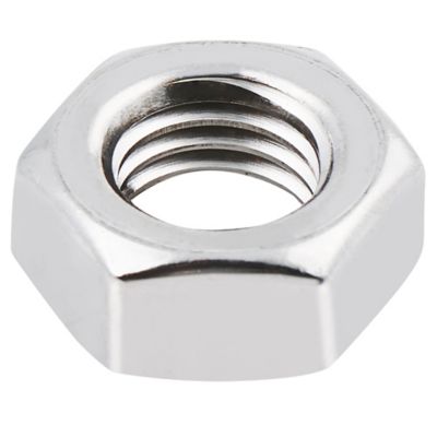 Diall - Écrous hexagonaux en acier inoxydable A4 ø 4 - 10 pièces