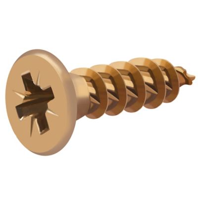 Vis à bois Turbodrive Premium pozidriv zinguée jaune 5x20 mm - 100 pièces