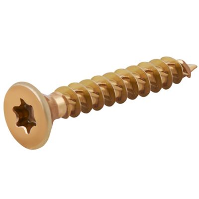 Vis à bois Turbodrive Premium torx zinguée jaune 4.5x30 mm - 100 pièces