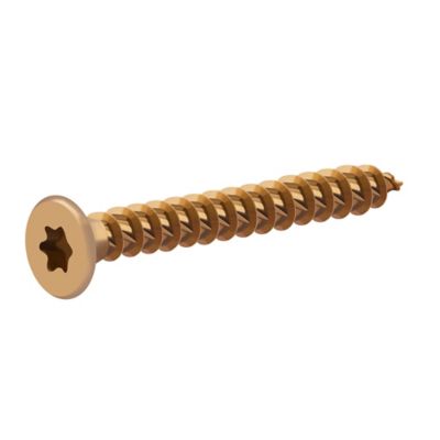 Vis à bois Turbodrive Premium torx zinguée jaune 3.5x30 mm - 500 pièces