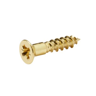 Vis à bois en laiton pozidriv 4x20 mm - 25 pièces