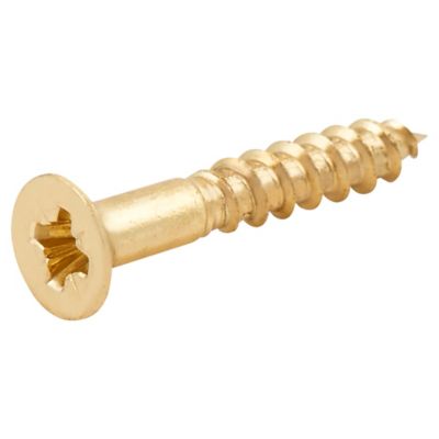 Diall - Vis à bois en laiton pozidriv 4x25 mm - 25 pièces
