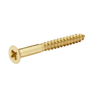 Diall - Vis à bois en laiton pozidriv 6x60 mm - 25 pièces