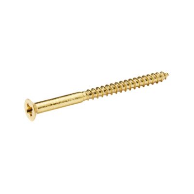 Diall - Vis à bois en laiton pozidriv 6x80 mm - 25 pièces