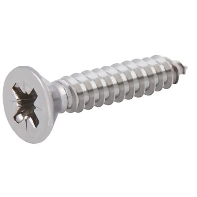 Vis autoperceuses fraisées en acier inoxydable A2, 4,8x25 mm - 25 pièces