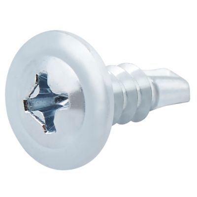 Vis zinguée autoperceuses à tête à collerette, 4,2x13 mm - 25 pièces