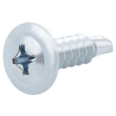 Diall - Vis zinguée autoperceuses à tête à collerette, 4,2x16 mm - 25 pièces