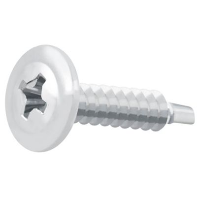 Diall - Vis zinguée autoperceuses à tête à collerette, 4,2x19 mm - 100 pièces