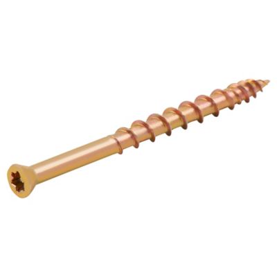 Diall - Vis pour madrier zinguée jaune 3,5x45 mm - 100 pièces