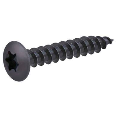Diall - Vis de charnière zinguée noire 7x40 mm - 200 pièces