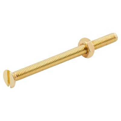 10 vis à métaux tête fraisée laiton 3 x 40 mm