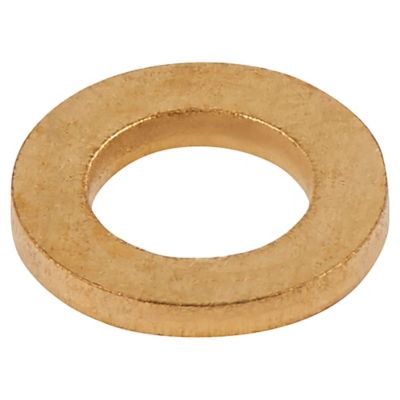 Diall - Rondelles plates étroites en laiton ø 6mm - 10 pièces