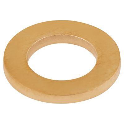 Diall - Rondelles plates étroites en laiton ø 8mm - 10 pièces