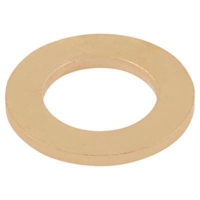 Diall - Rondelles plates étroites en laiton ø 10mm - 10 pièces