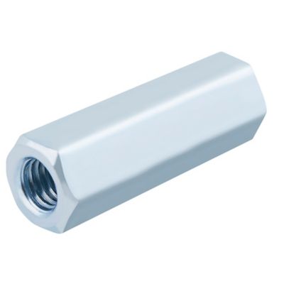 Diall - Manchon tête hexagonale zingué ø 6 x 30 mm - 10 pièces