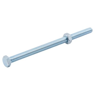 Diall - 10 boulons tête héxagonale zingué 6 x 100 mm