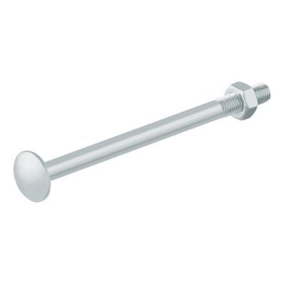 Diall - 10 boulons tête ronde collet carré 7 x 100 mm