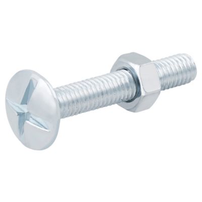 10 boulons poêlier tête plate 5 x 30 mm