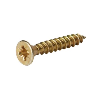 Diall - Vis à bois pozidriv tête fraisée zinguée jaune 5x25 mm - 100 pièces