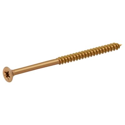 Diall - Vis à bois pozidriv tête fraisée zinguée jaune 5x80 mm - 100 pièces
