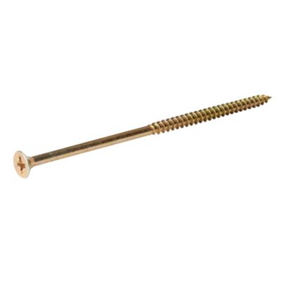 Diall - Vis à bois pozidriv tête fraisée zinguée jaune 6x120 mm - 100 pièces