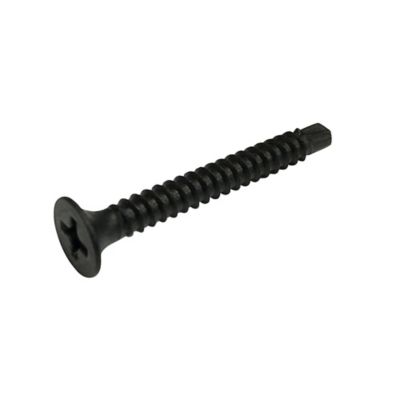 Diall - Vis autoperceuses pour plaque de plâtre, noir mat, 3,5x35 mm - 200 pièces