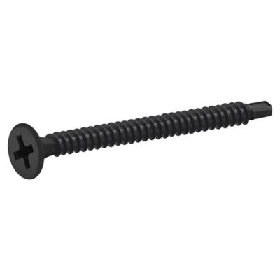 Diall - Vis autoperceuses pour plaque de plâtre, noir mat, 3,5x45 mm - 1000 pièces